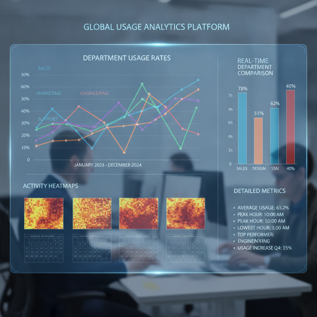 Usage rate visualization graph